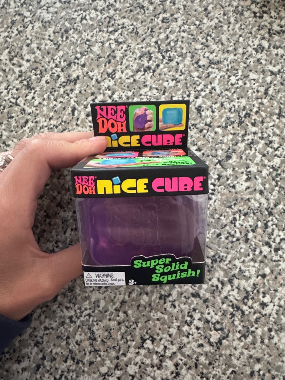 NeeDoh Nice Cube Squishy Sensory Toy - Purple